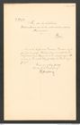 k.k. naturhistorisches Hofmuseum, Intendanzakten 1885-1896 (Hauer), Aktenzahl Z.525.c/1889, Seite 1